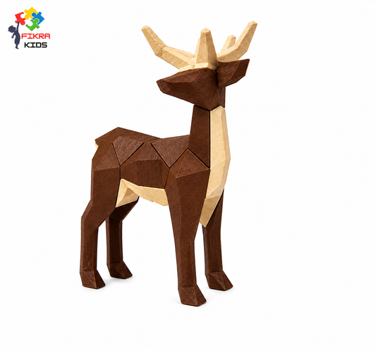 Deer puzzle magnet