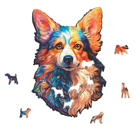 Corgi Dog colored Puzzle